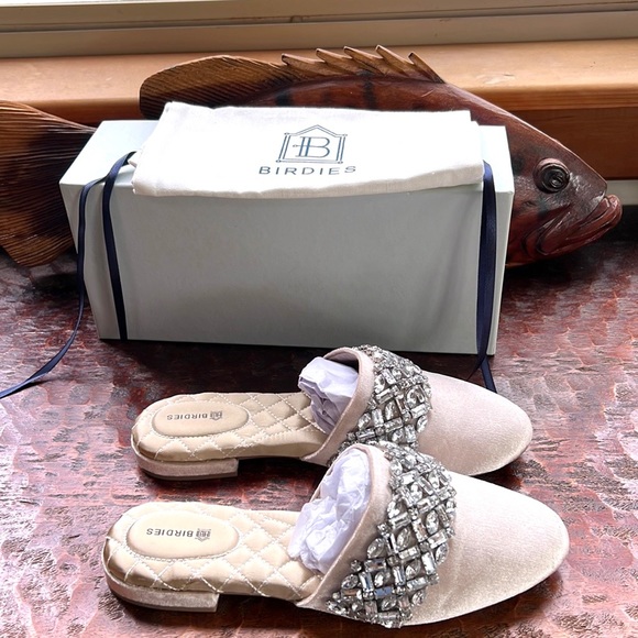 Birdies Shoes Birdies Song Bird Snow Crystal Mules Slippers Like